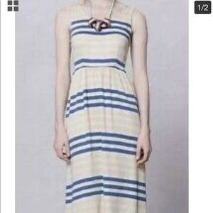 Anthropologie Dusen Dusen Spring Striped Midi